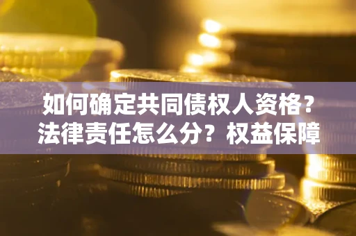 武汉如何确定共同债权人资格？法律责任怎么分？权益保障技巧揭秘！