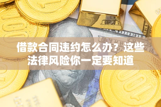 武汉借款合同违约怎么办？这些法律风险你一定要知道