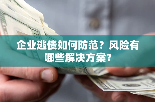 武汉企业逃债如何防范？风险有哪些解决方案？