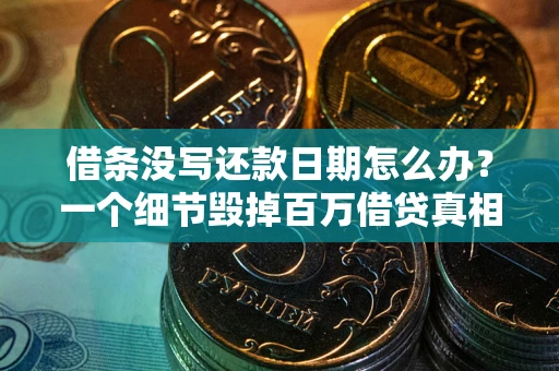 武汉借条没写还款日期怎么办？一个细节毁掉百万借贷真相