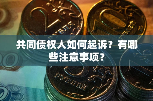 武汉共同债权人如何起诉？有哪些注意事项？